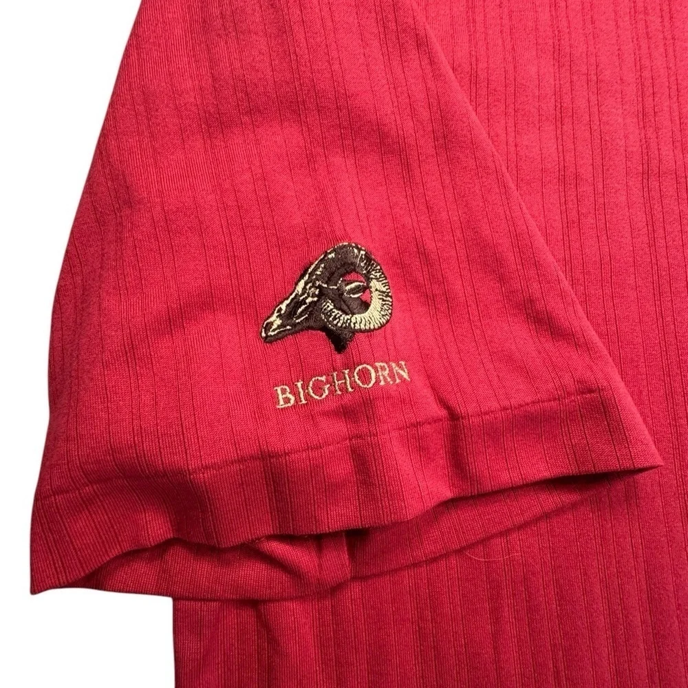 Tiger Woods Nike FIT Dry Bighorn Golf Polo  Red XL Mens Performance Classic D135